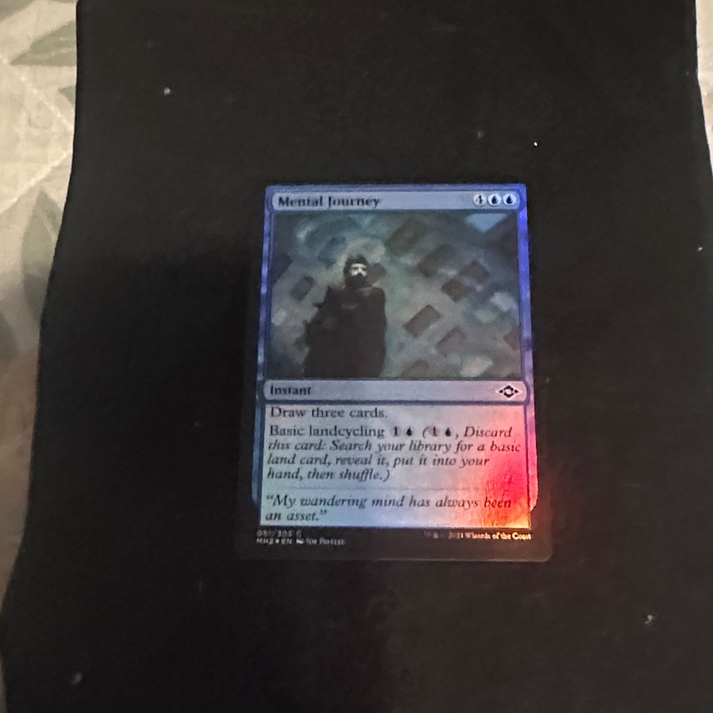 Magic Trading Card - Blue and Black